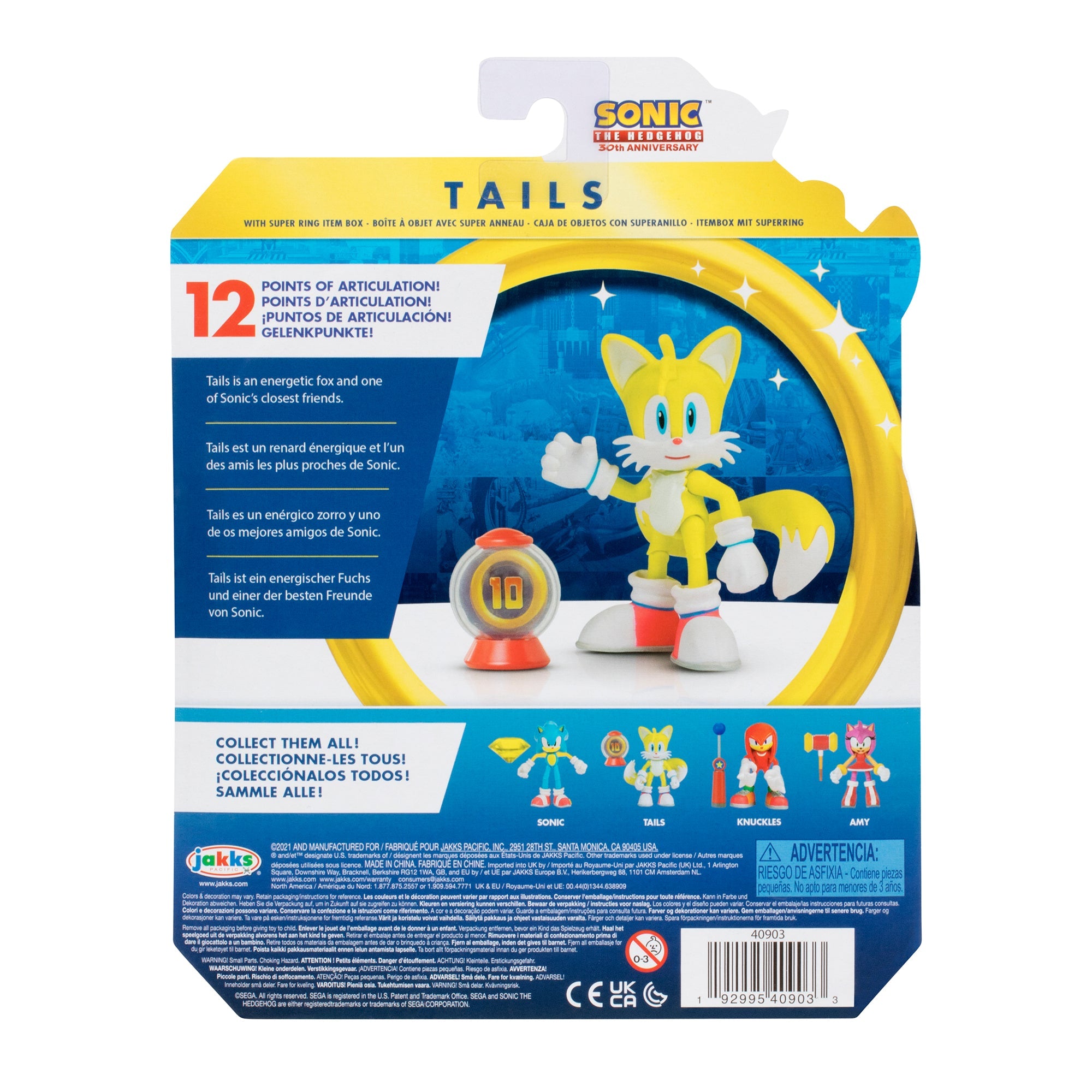 Hot Sale! 12cm Articulated Sonic The Hedgehog Figure with Tails for Kids and Fans