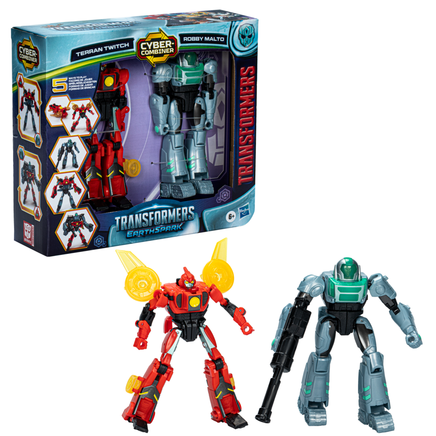 Hot! Transformers Earthspark Cyber - Combiner Set