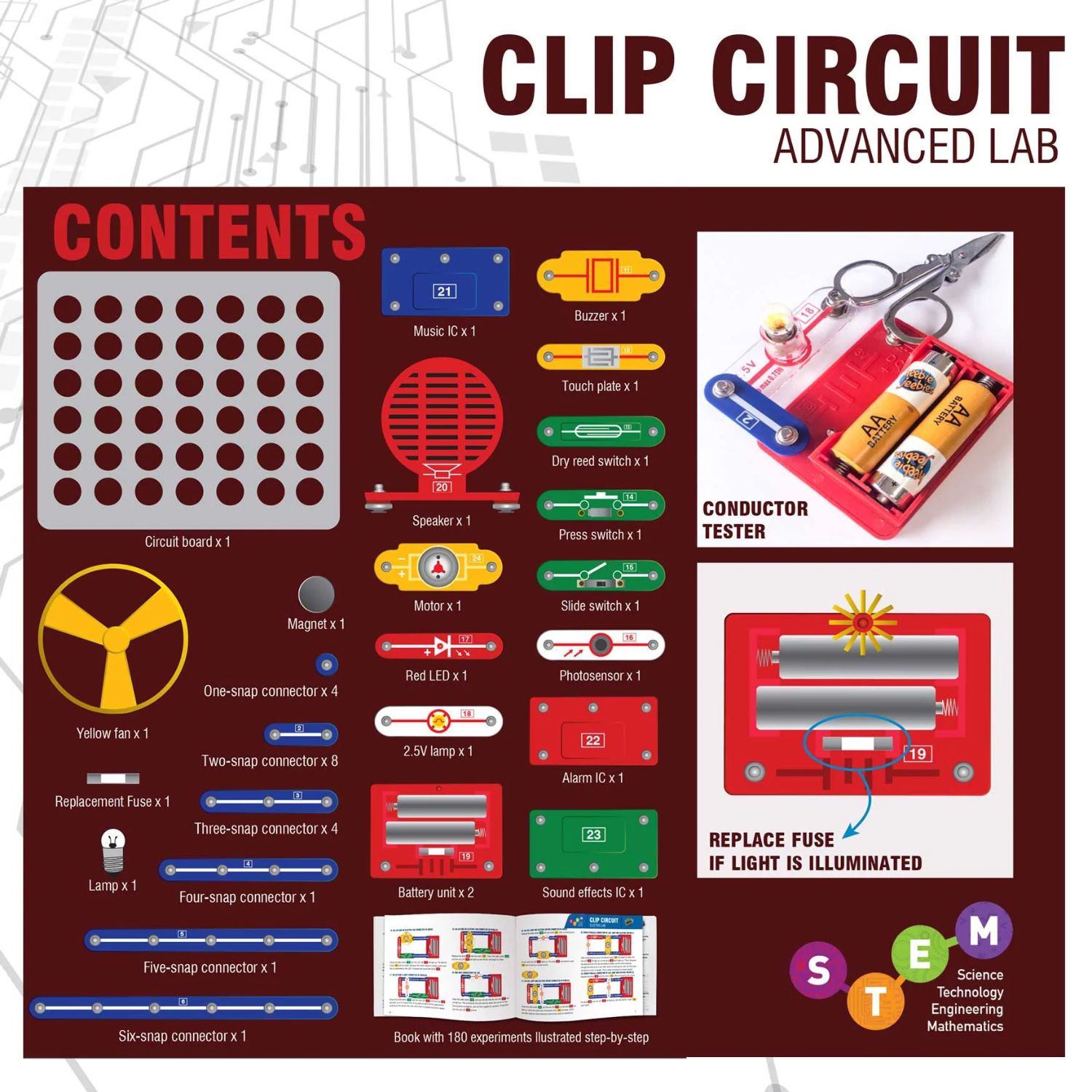 Hot Deal! Heebie Jeebies Advanced Clip Circuit Lab
