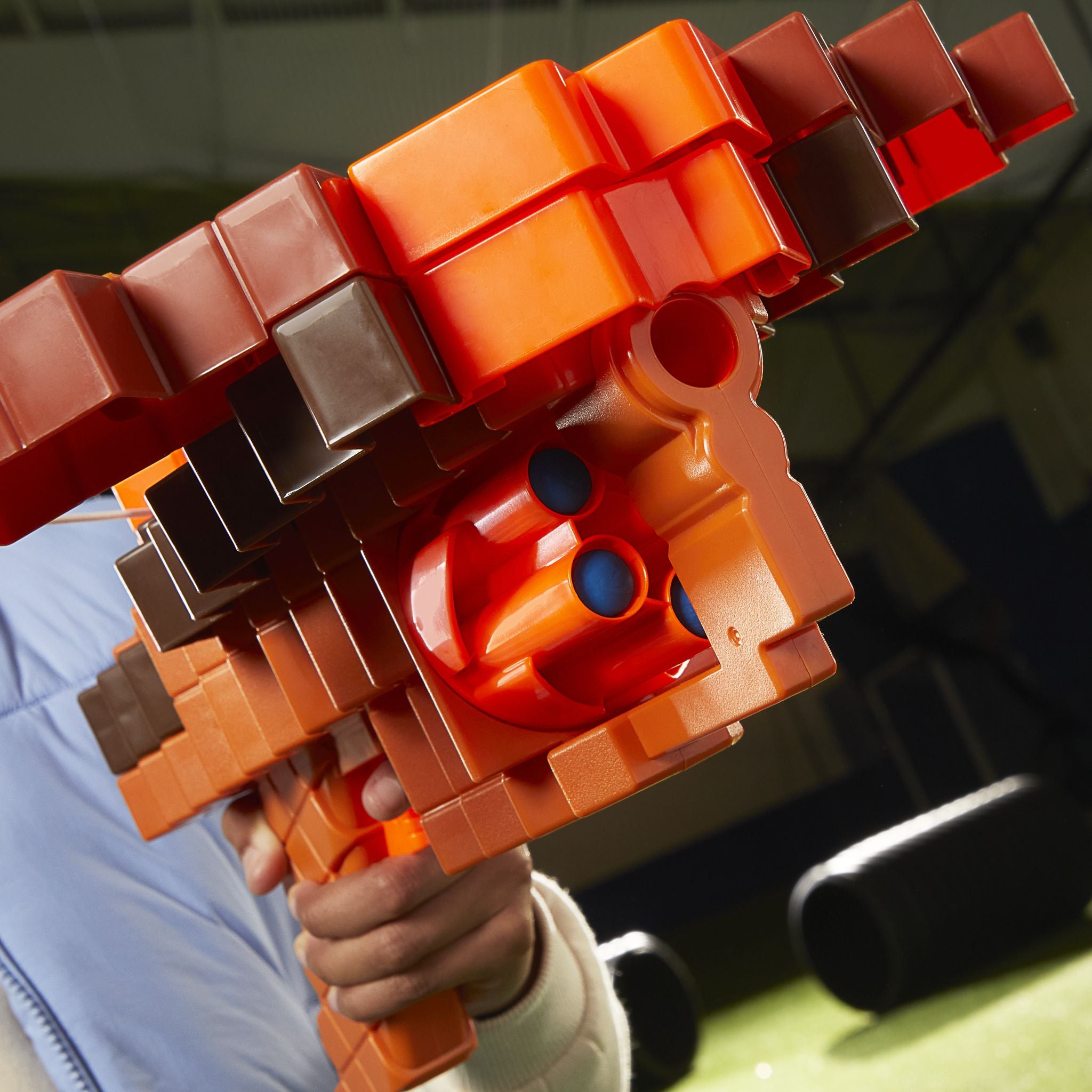 Nerf Licensed Minecraft-Inspired Pillager's Dart-Blasting Crossbow