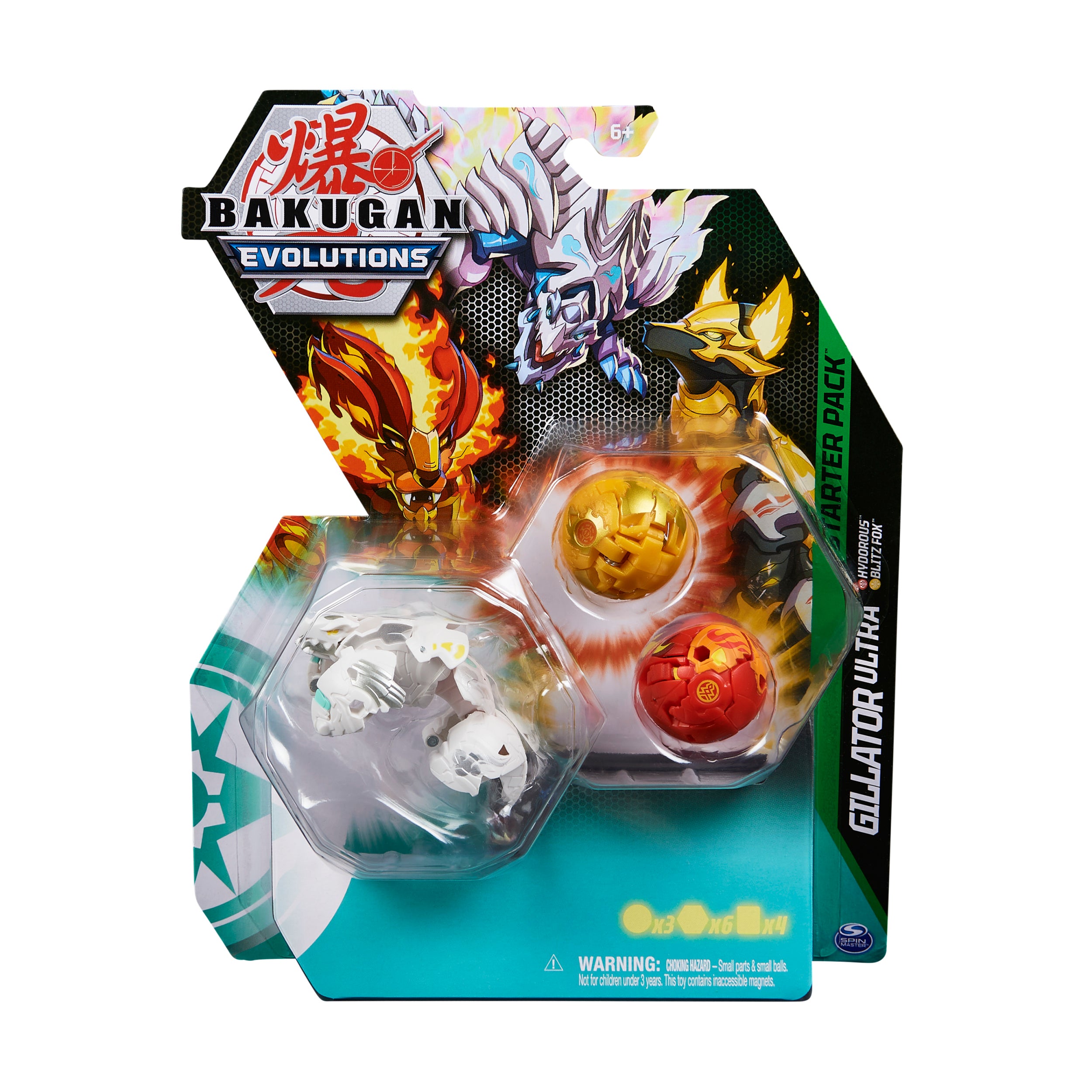 Hot Deal! Bakugan Evolutions Starter Pack - Includes Gillator Ultra, Wrath, and Warrior Whale