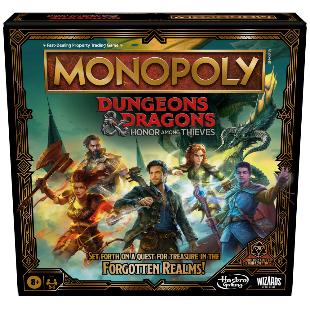 Hot! Monopoly Dungeons & Dragons Honor Among Thieves Board Game