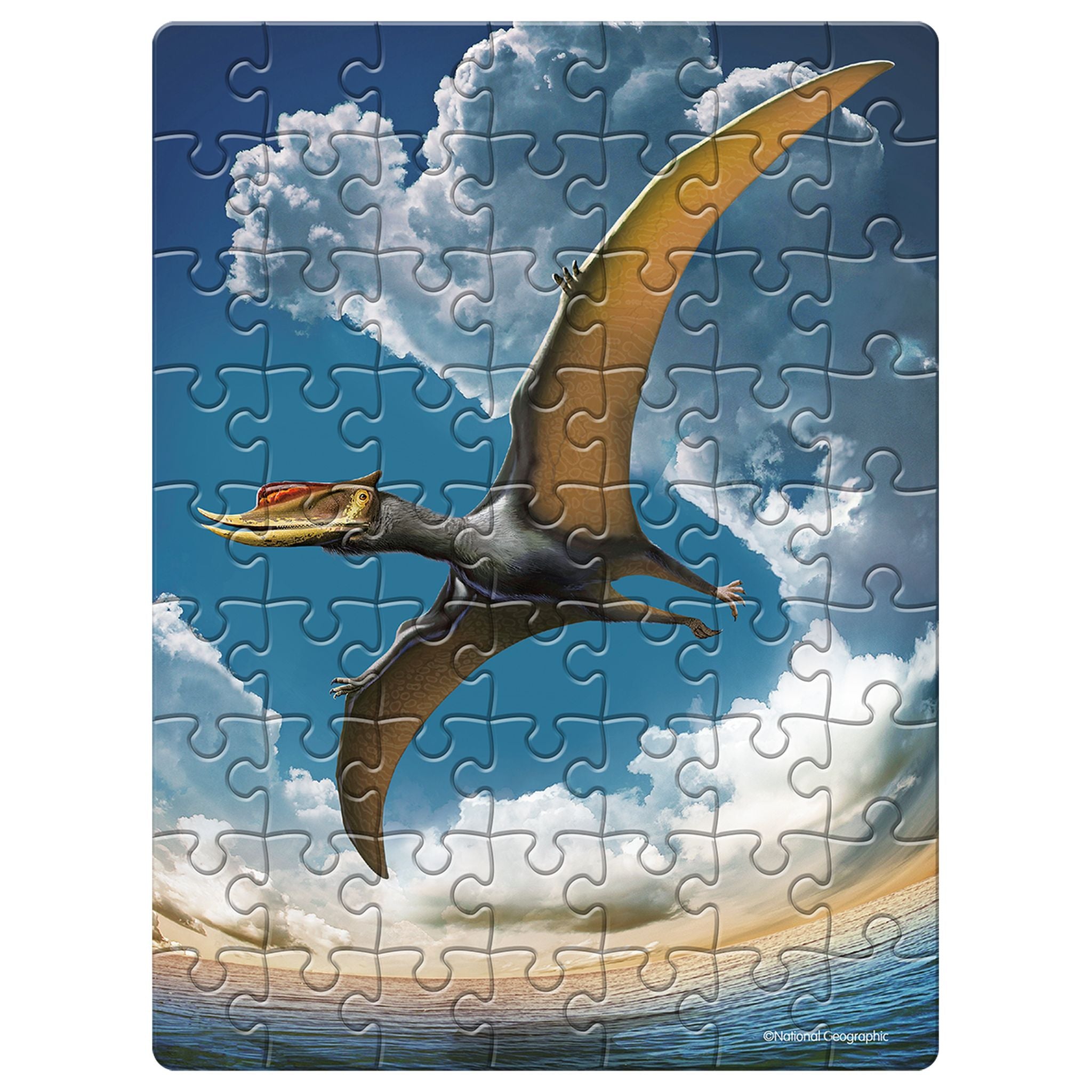 Amazing National Geographic 63-Piece Dinosaur Puzzle in Egg - Pterosaur for Kids