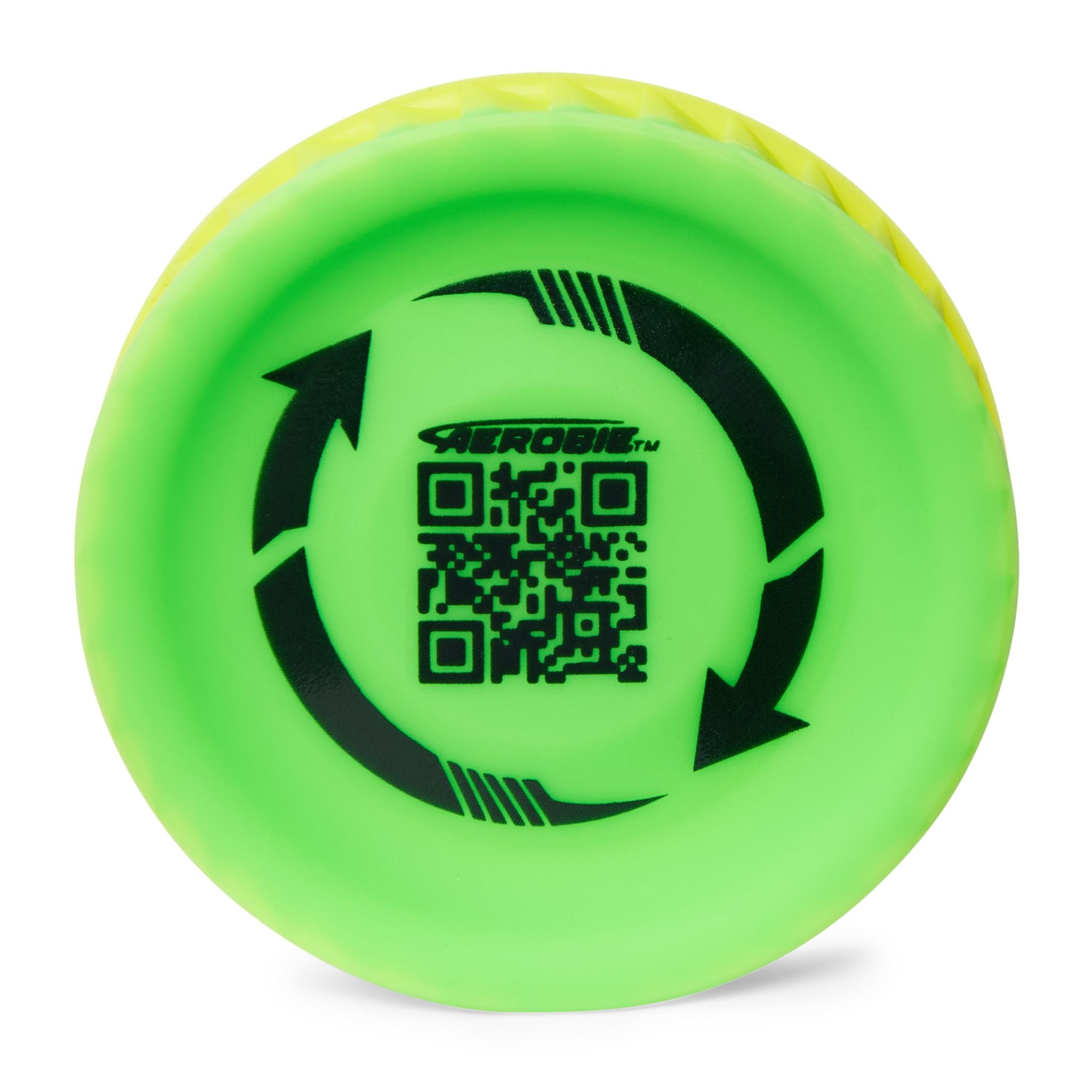 Aerobie Pro Lite Mini Throwing Disc - Green & Yellow, Fly Up to 200 FT!
