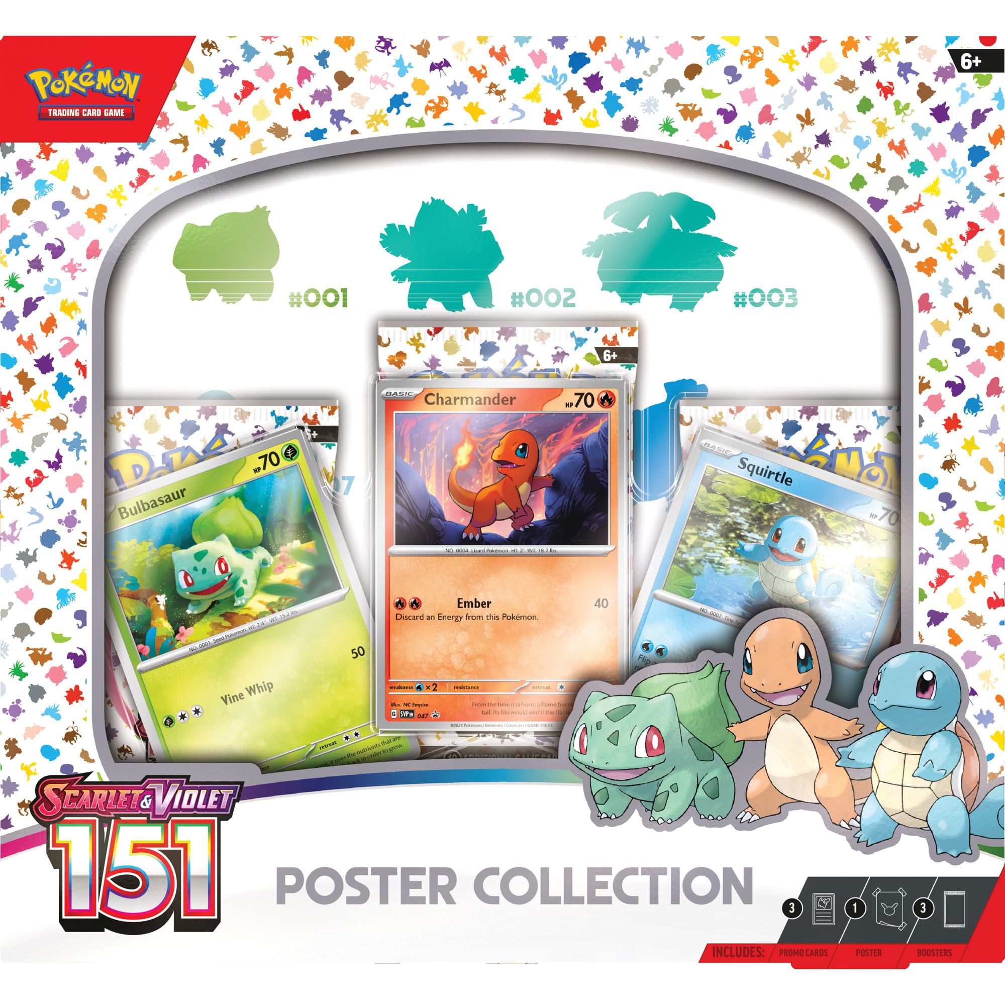 Pokemon Trading Card Game Scarlet & Violet 151 Colorful Poster Set