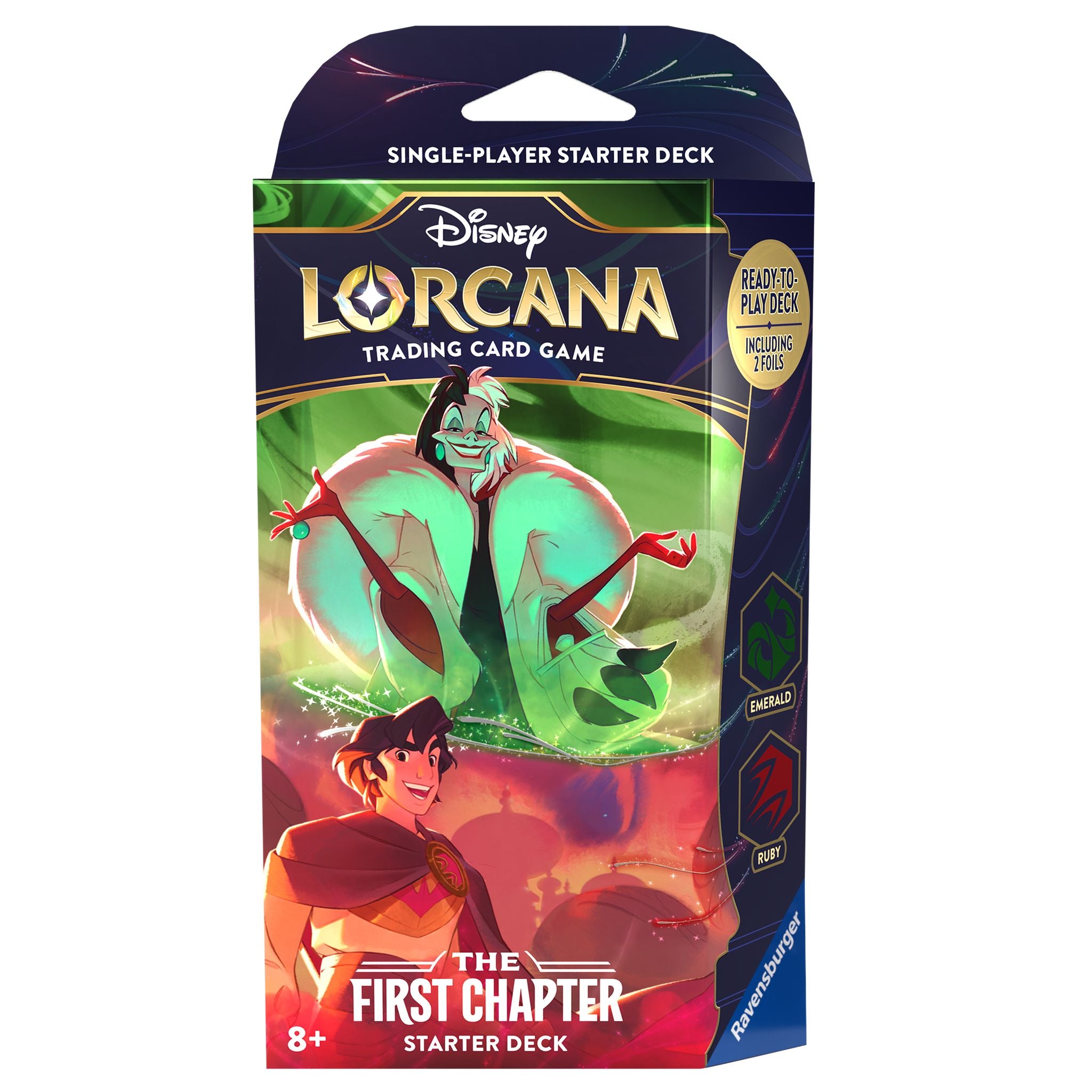Hot Deal! Disney Lorcana Trading Card Game S1 First Chapter Starter Deck - Daring And Deception