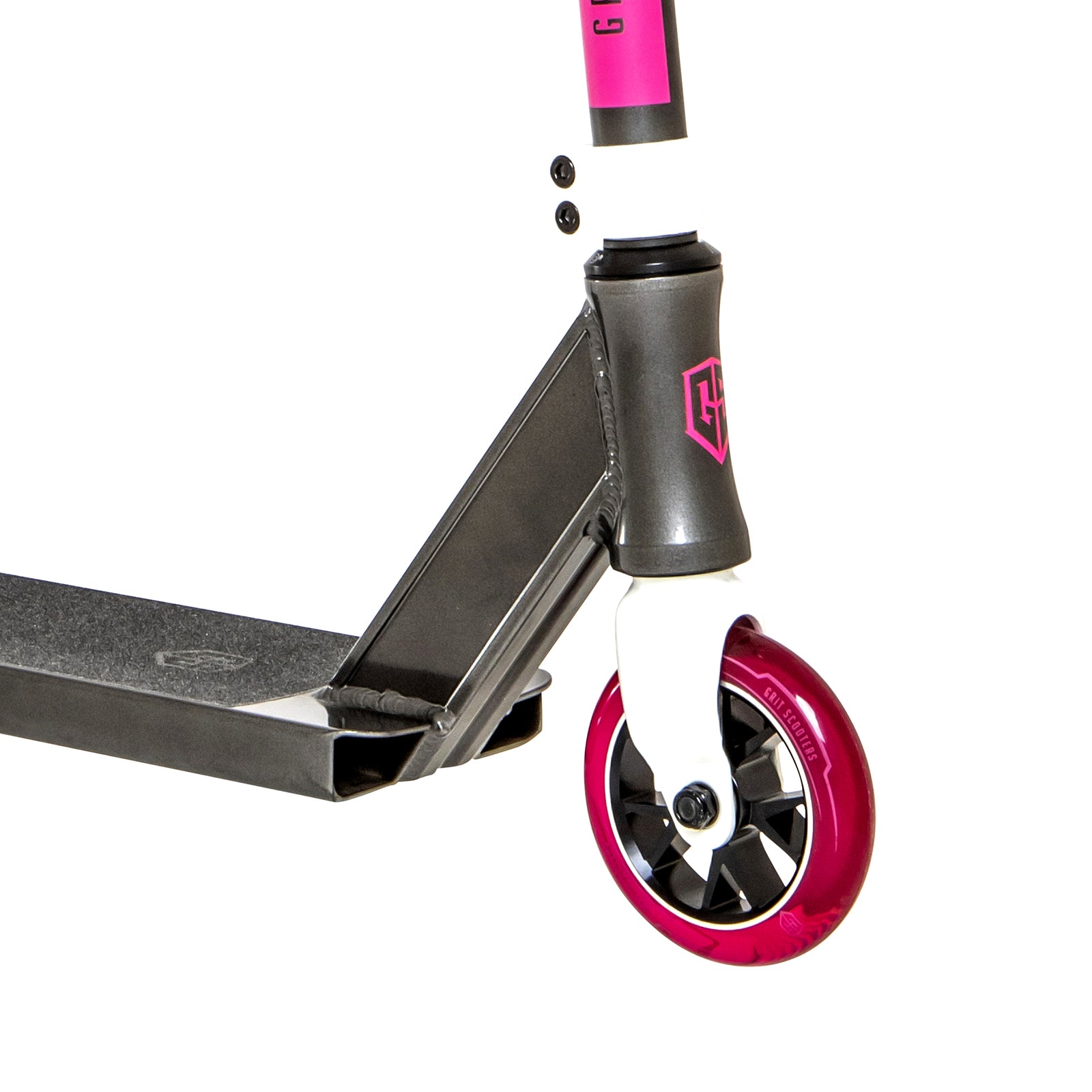 Grit Fluxx Scooter - Grey and Pink, Ideal for Beginners to Experts