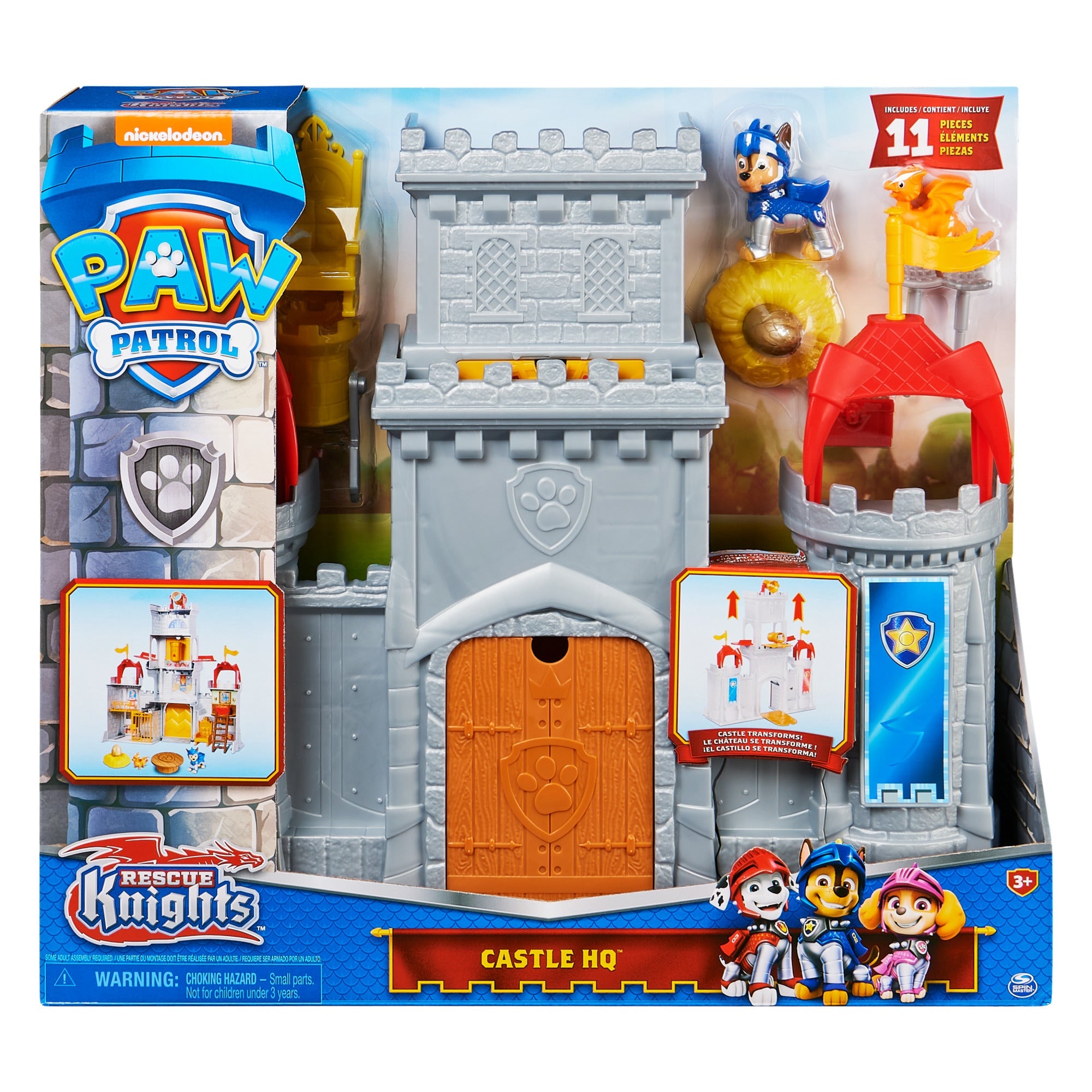 PAW Patrol Rescue Knights Castle HQ Playset - Action-Packed Medieval Adventure