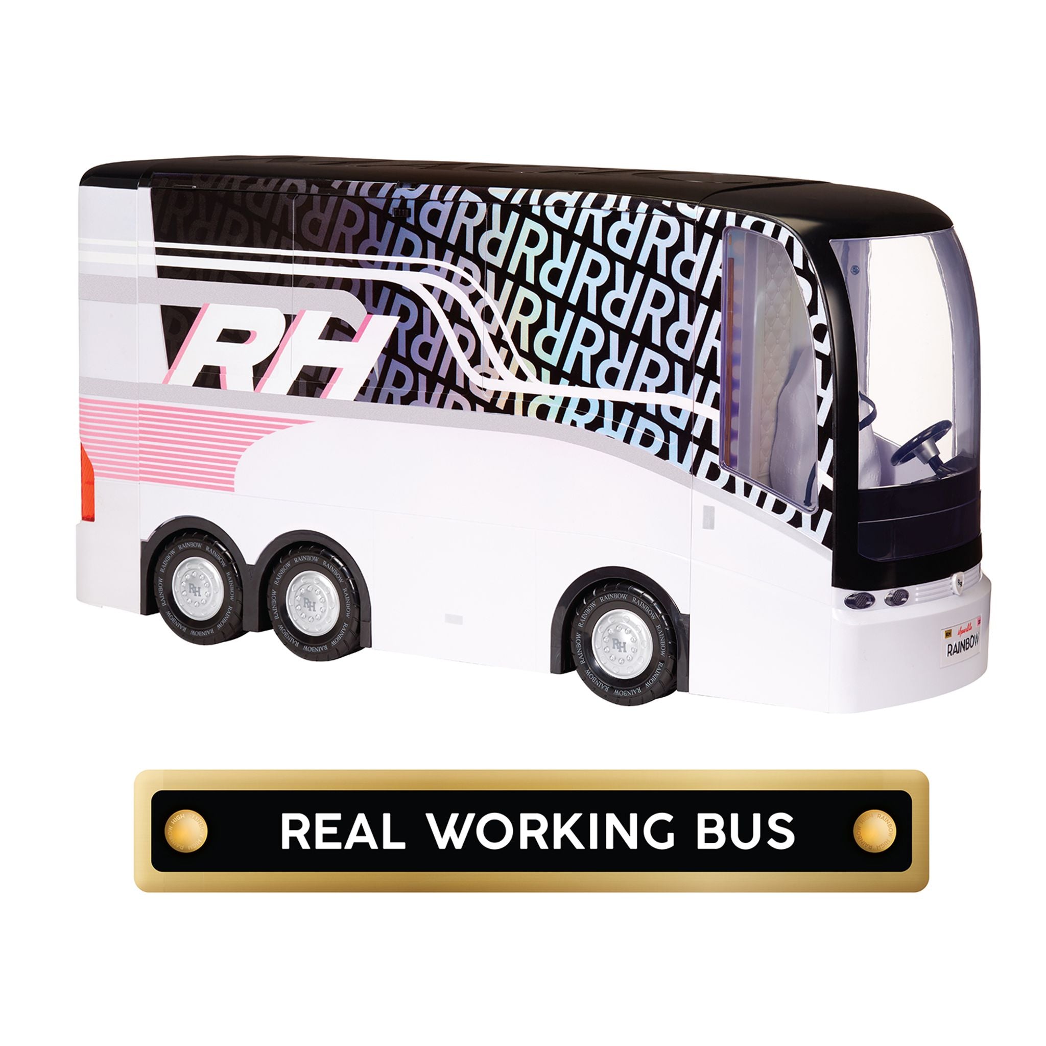 Hot Deal! Rainbow High Rainbow Vision Tour Bus & Stage Playset for Kids' Imaginative Play
