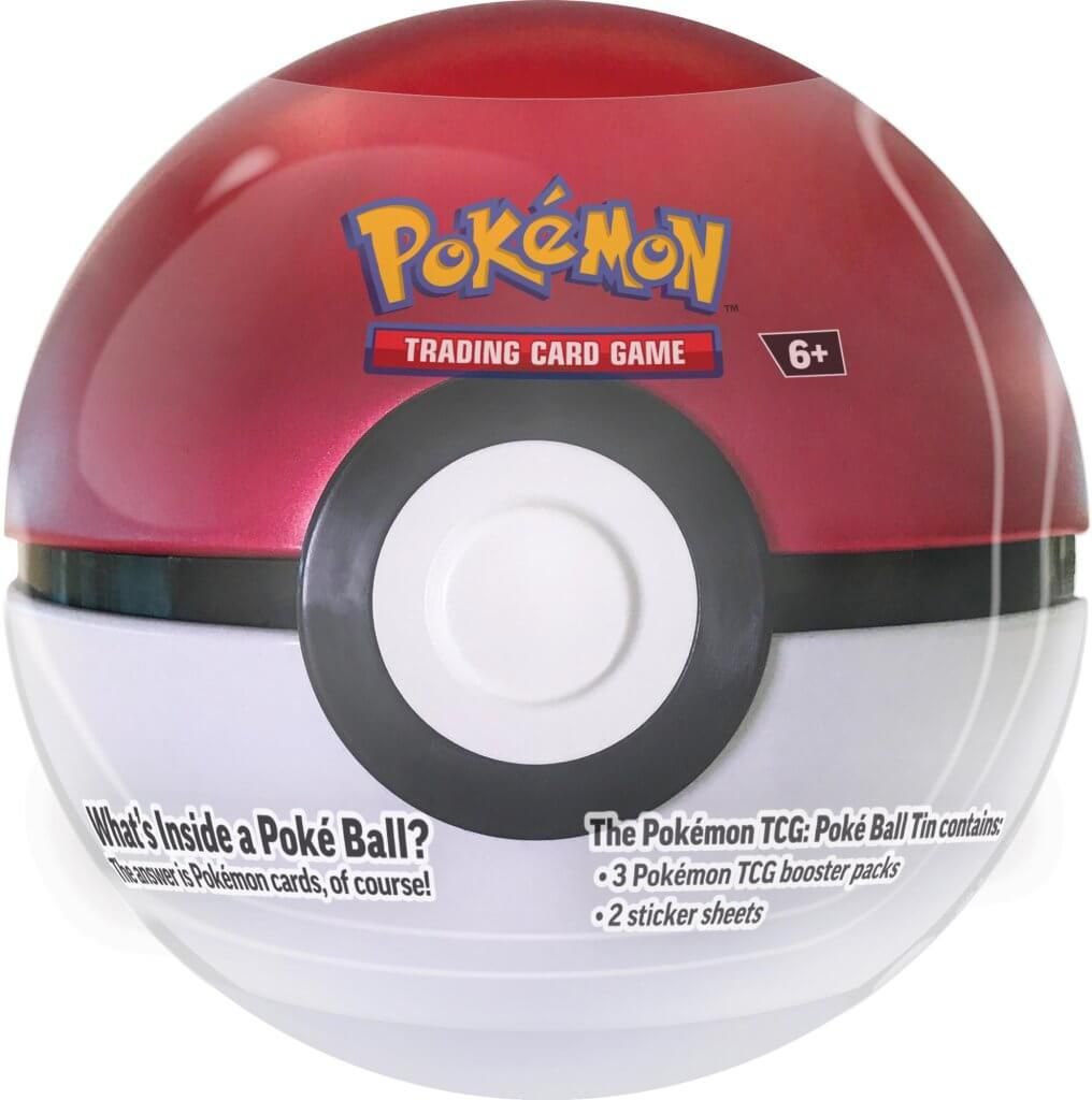 Assorted Styles of Pokémon TCG Poke Ball Tins with Exclusive Items