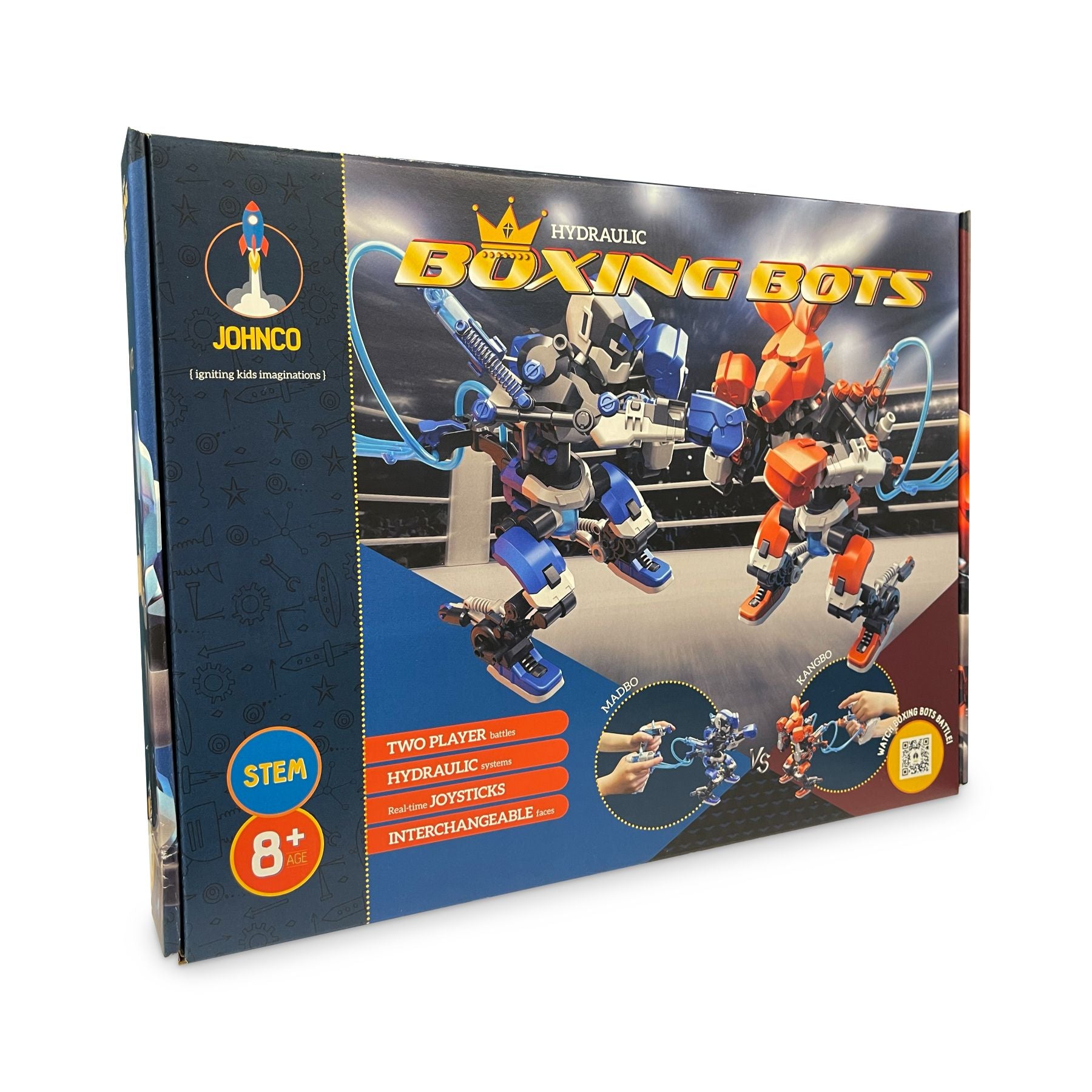 Johnco Hydraulic Two-Player Interactive Boxing Bots for All Ages