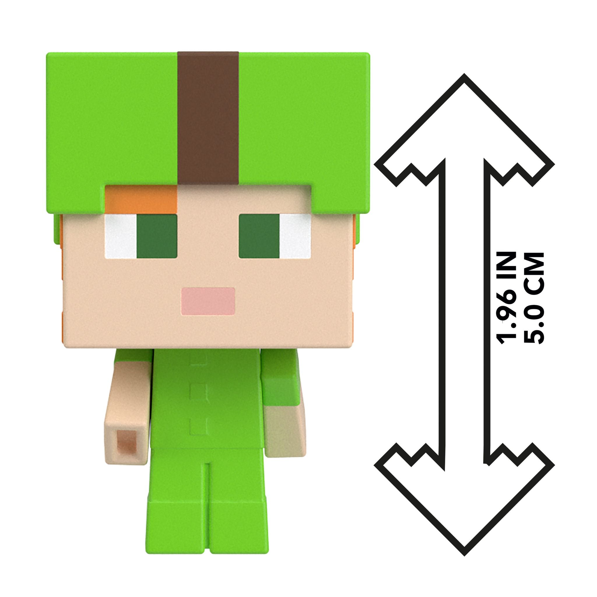 Hot Sale! Minecraft Alex Mini Mob Head Action Figures in Dyed Leather Armour