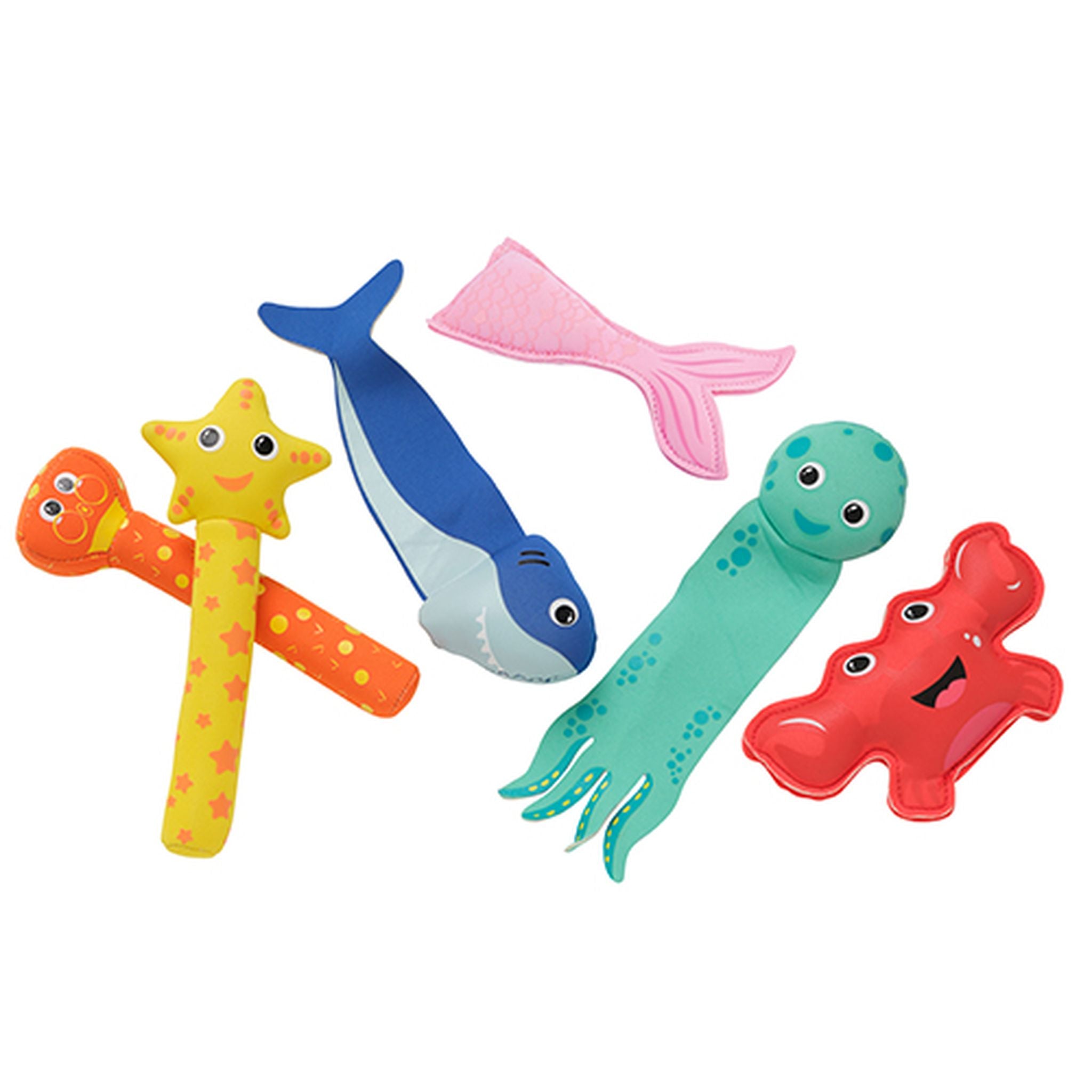 Hot Deal! Coconut Grove 3D Dive & Play Set - 6 Pack Reef Gang Toys for Kids