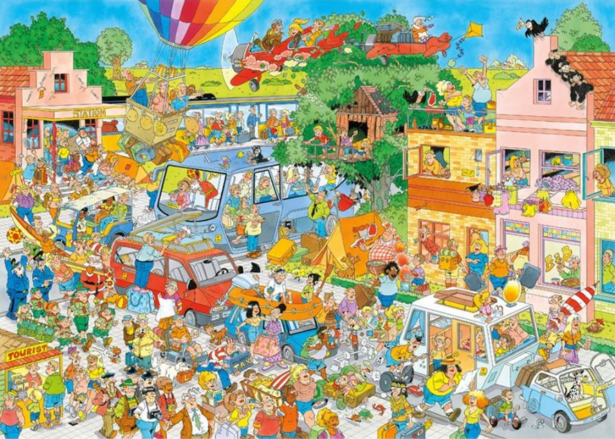 VAN HAASTEREN 1000-Piece Jigsaw Puzzle - Holiday Jitters (Great Value!)