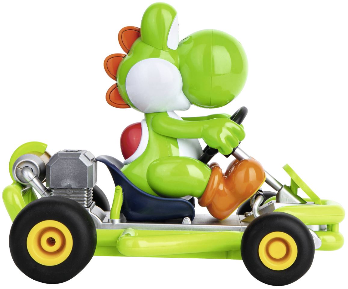 Carrera 2.4Ghz RC Mario Kart Yoshi's Sleek Pipe Kart in 1:18 Scale