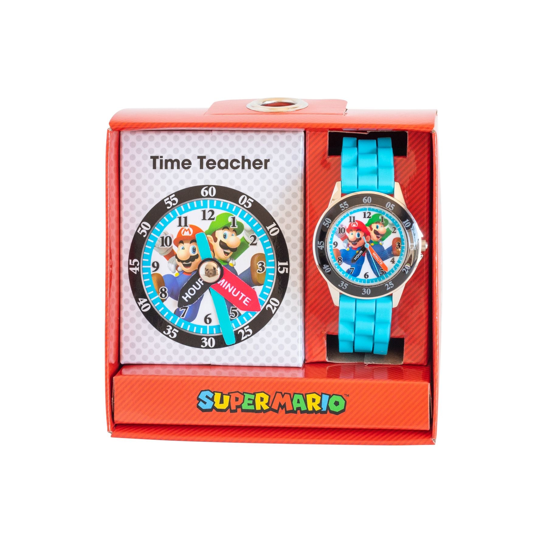Hot Sale! Officially Licensed Super Mario Time Teacher Stainless Steel Watches for Kids