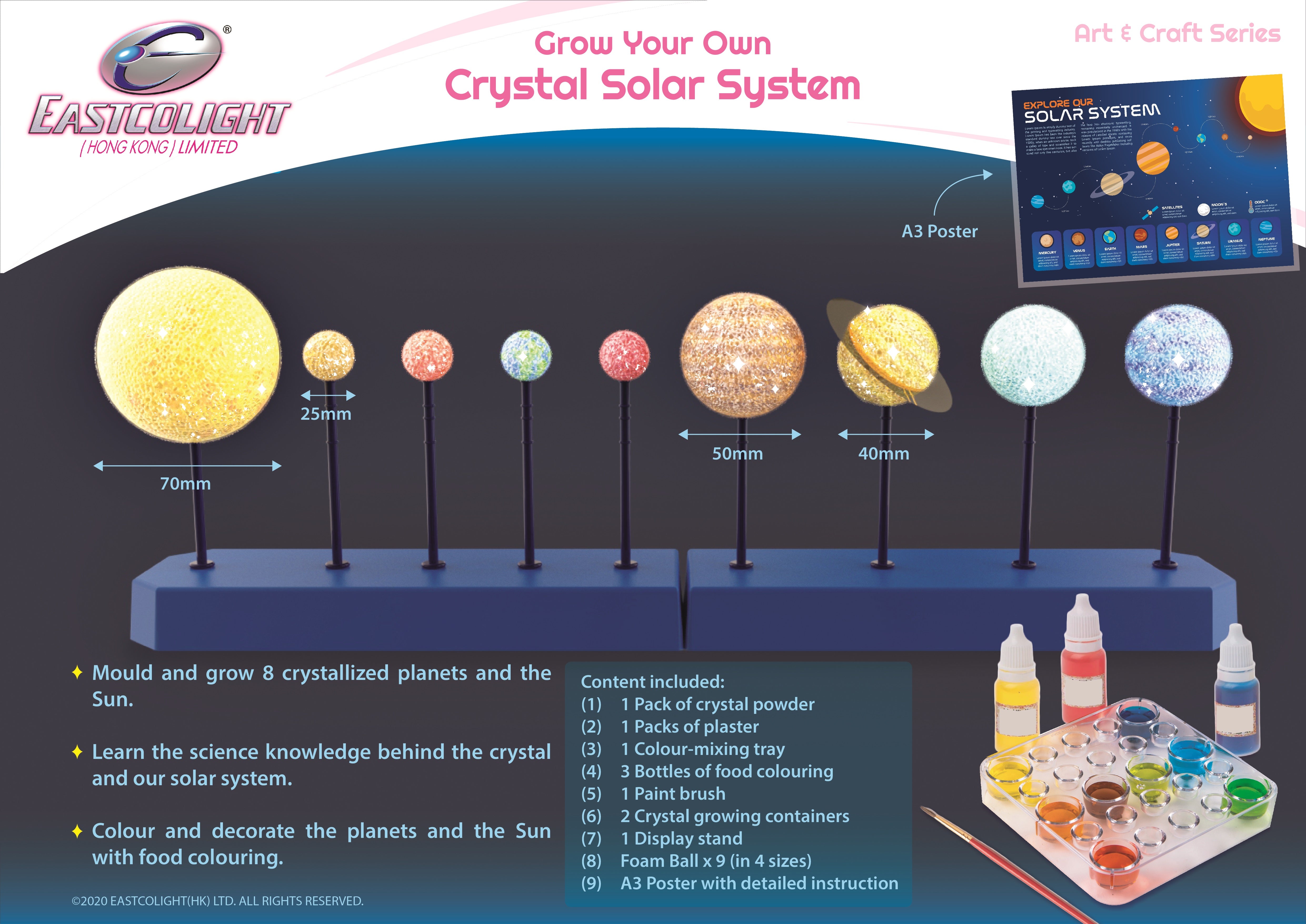 Fun DIY Solar System Crystal Growing Kit