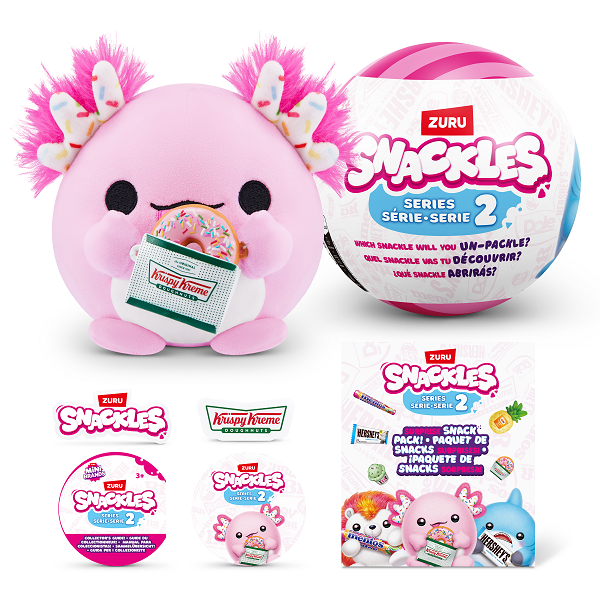 ZURU Snackles Small Plush Toys S2 - Assorted Adorable Styles, Must - Collect!