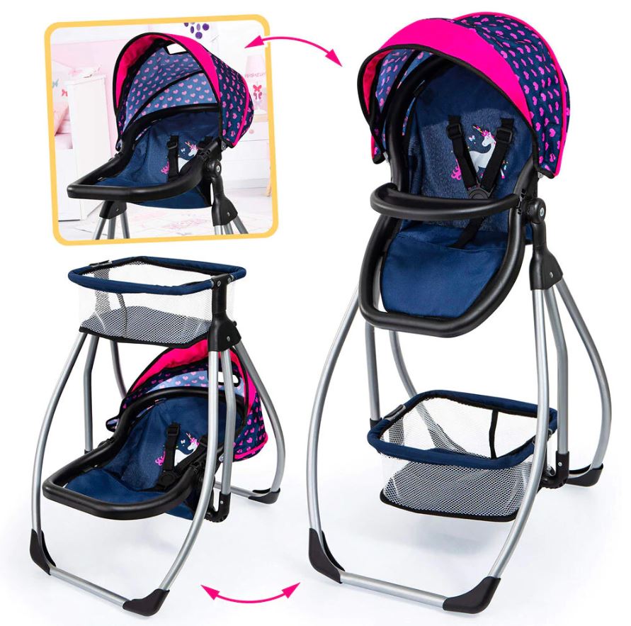 Bayer Multifunctional 3 - in - 1 Dolls High Chair for Ages 5+