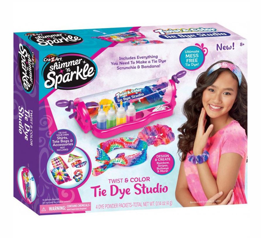 Cra-Z-Art Ultimate Shimmer and Sparkle Tie Dye Set for Creative Kids