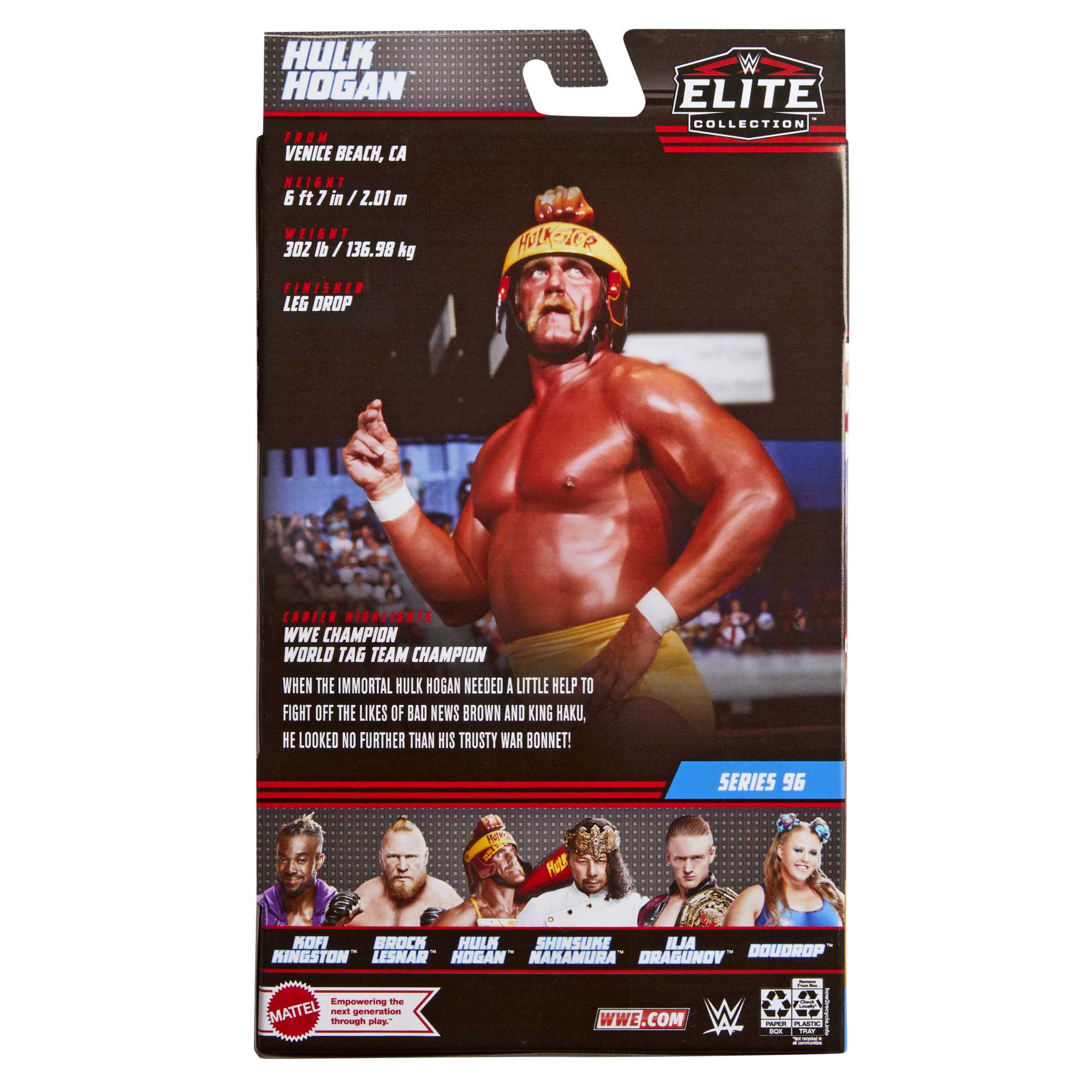 WWE Elite Series 96 Hulk Hogan Action Figure - Must - Have for Fans!