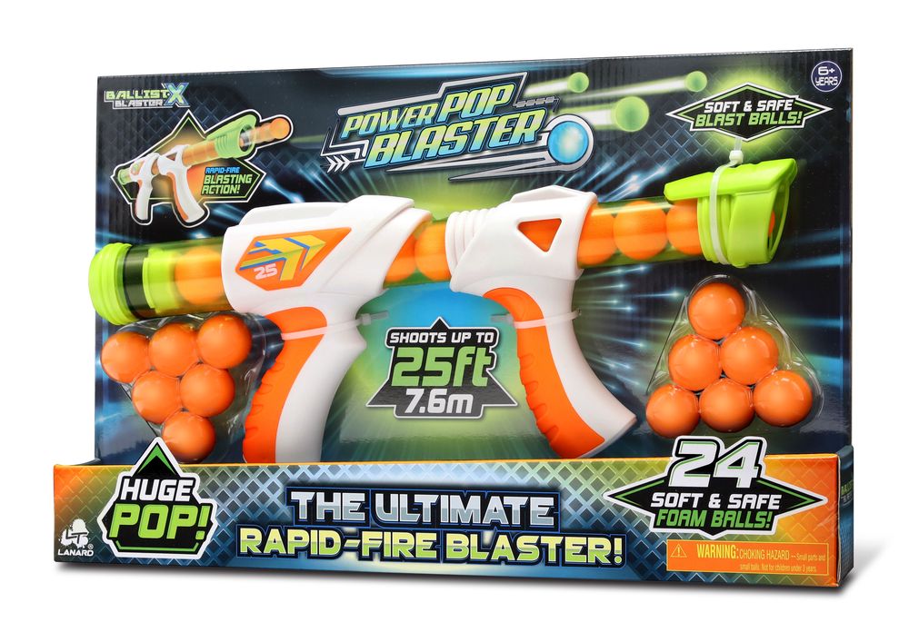 Hot Deal! Lanard Ballist - X Foam Ball Rapid - Fire Power Pop Blaster