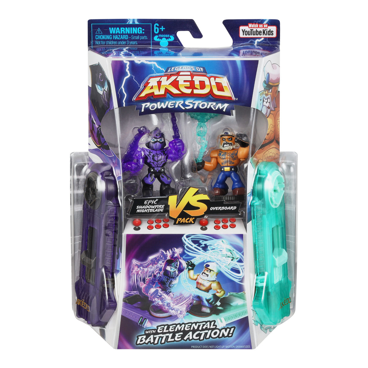 Akedo Powerstorm Series 3 Versus Pack: Shadow Fire vs Overboard