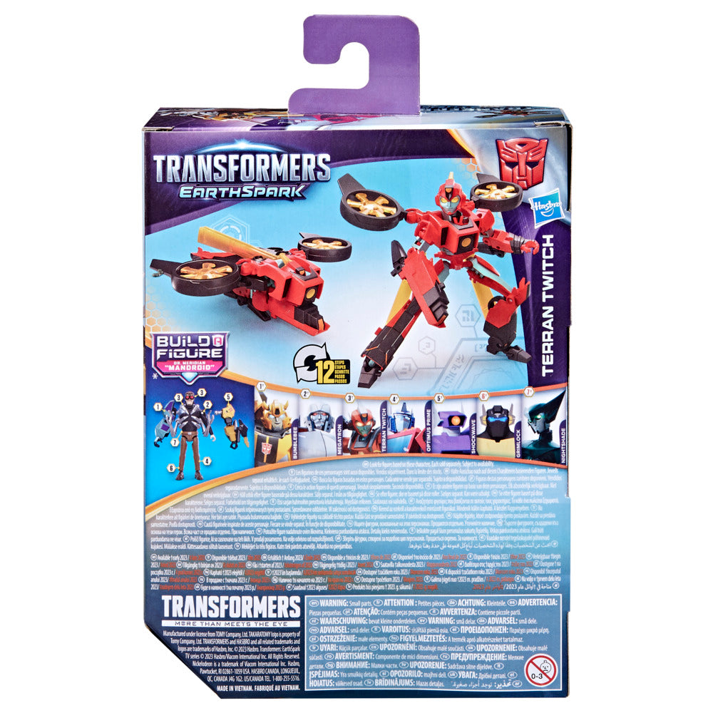 Hot! Transformers Earthspark Deluxe Class - Terran Twitch Toy