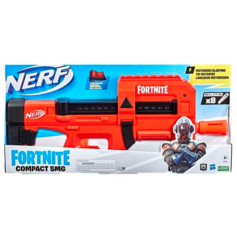 Hot Sale! Nerf Fortnite Compact SMG Dart Blaster in Assorted Ultra Red Styles