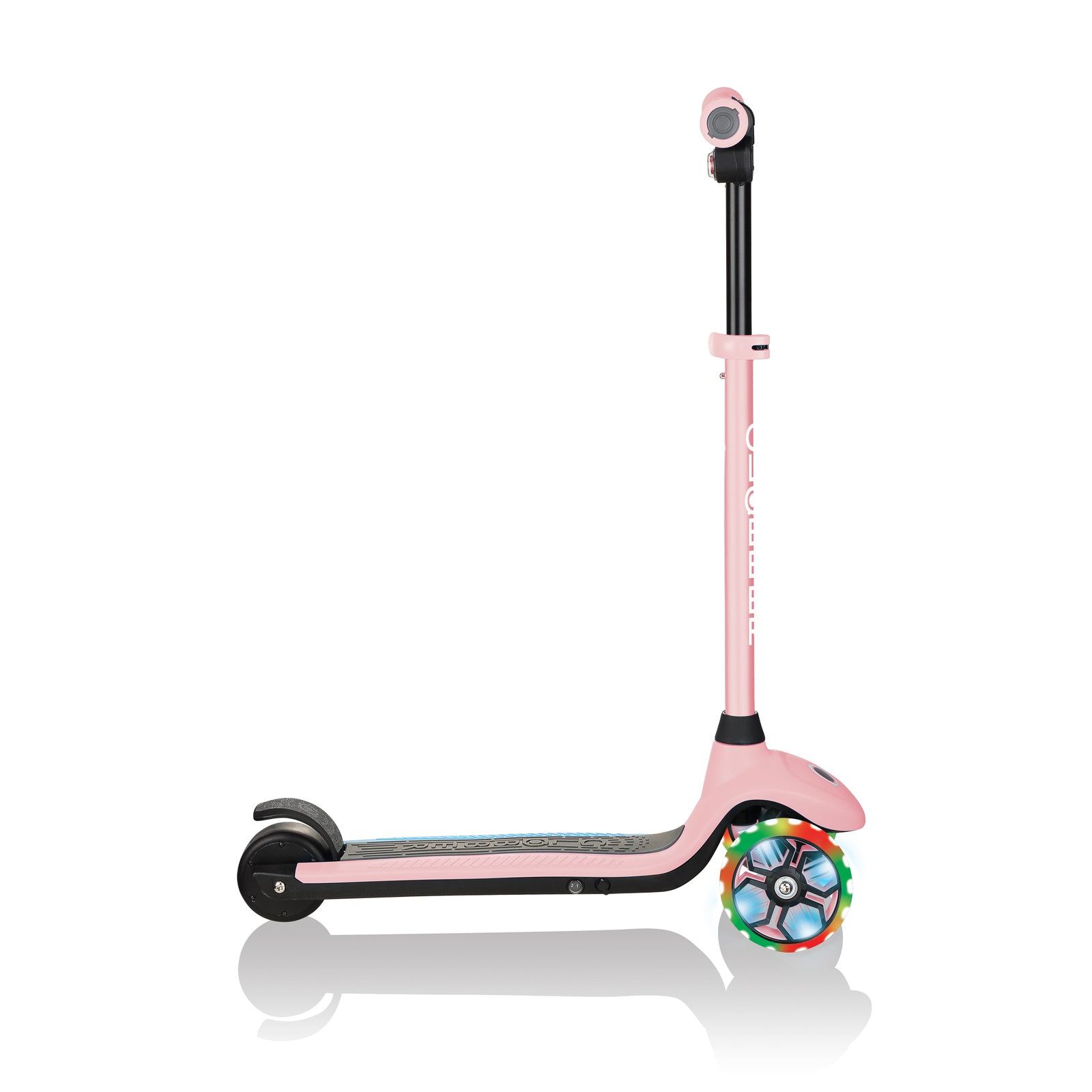 Globber One K E-Motion 4 Plus Kids Electric Scooter in Pastel Pink - Reliable and Fun