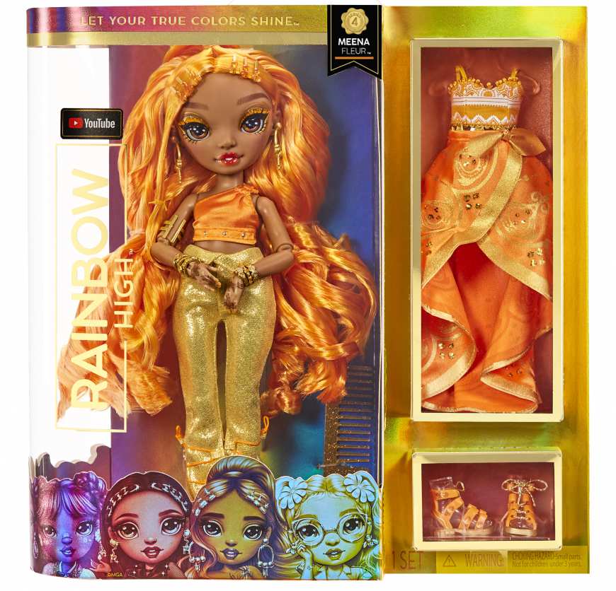Rainbow High Fashion Doll - Meena Fleur: Collectible Doll for Ages 3+