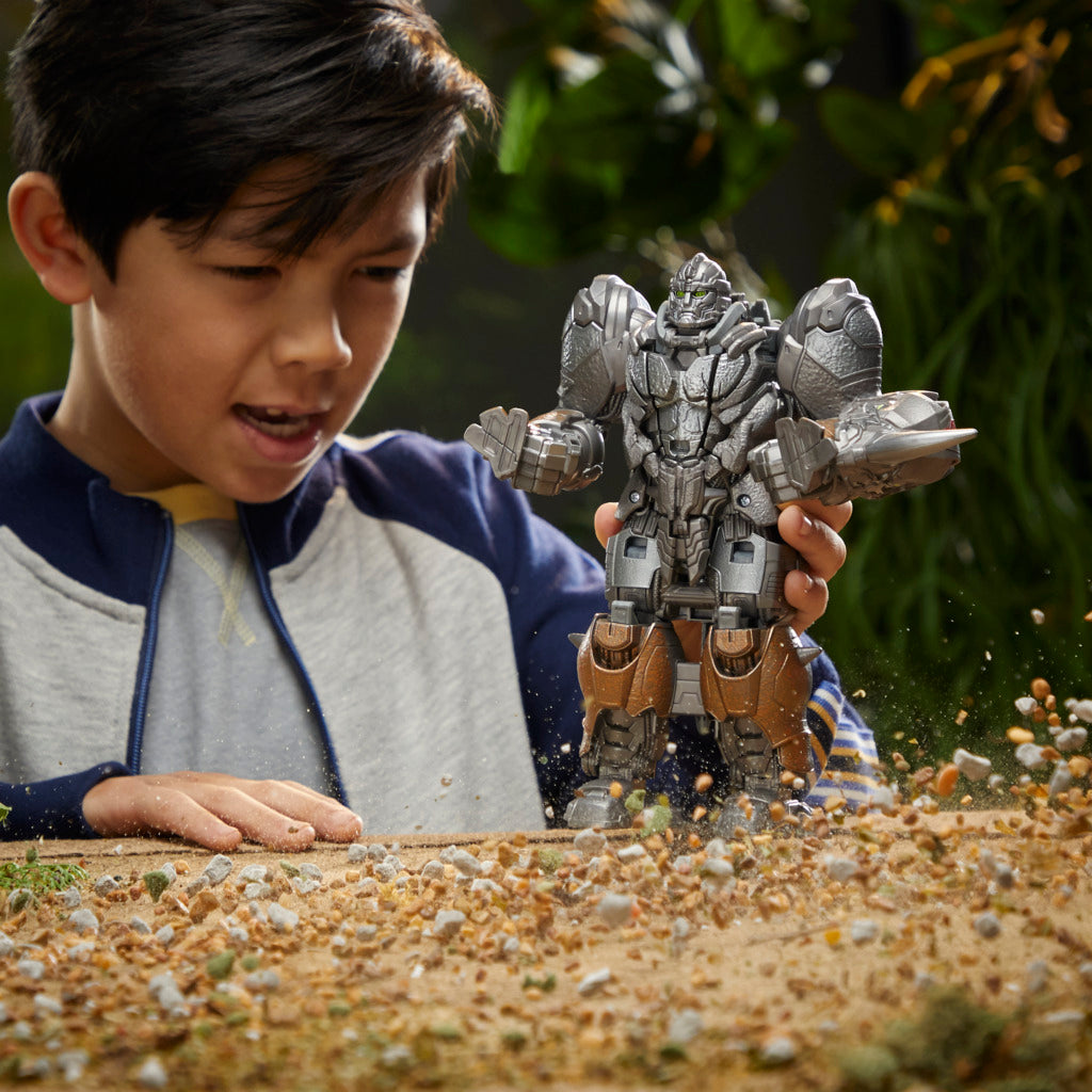 Hot Sale! Transformers Rise Of The Beasts Smash Changer Action Figure - Rhinox