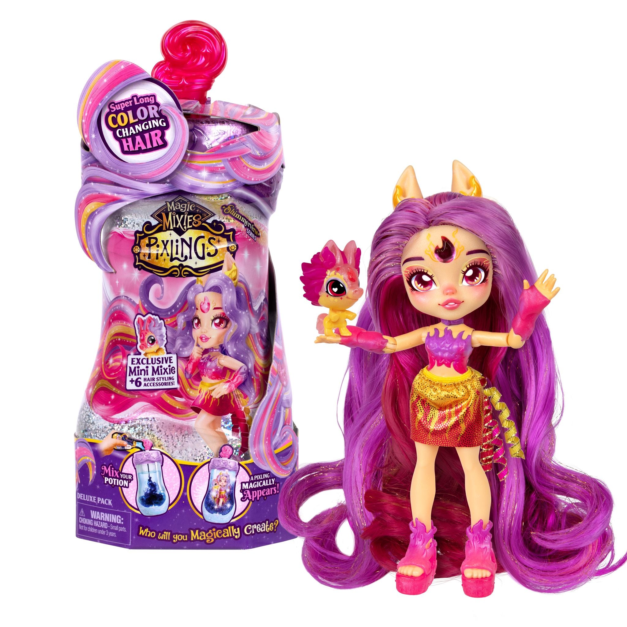 Hot Deal! Magic Mixies Pixlings Deluxe Pack - Pippa The Firehorse Pixling