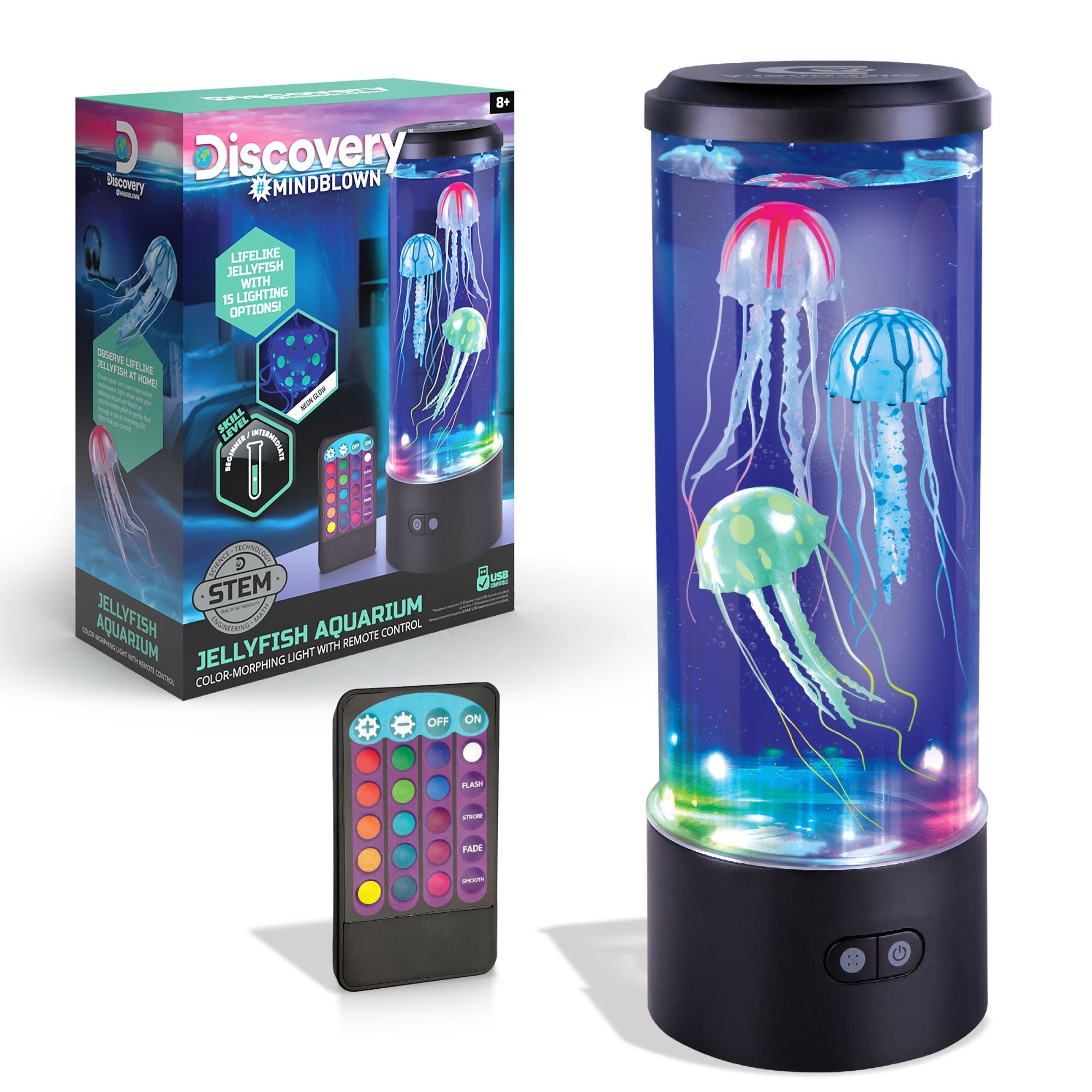 Amazing Discovery Mindblown Jellyfish Aquarium Lamp for Educational Fun at Home