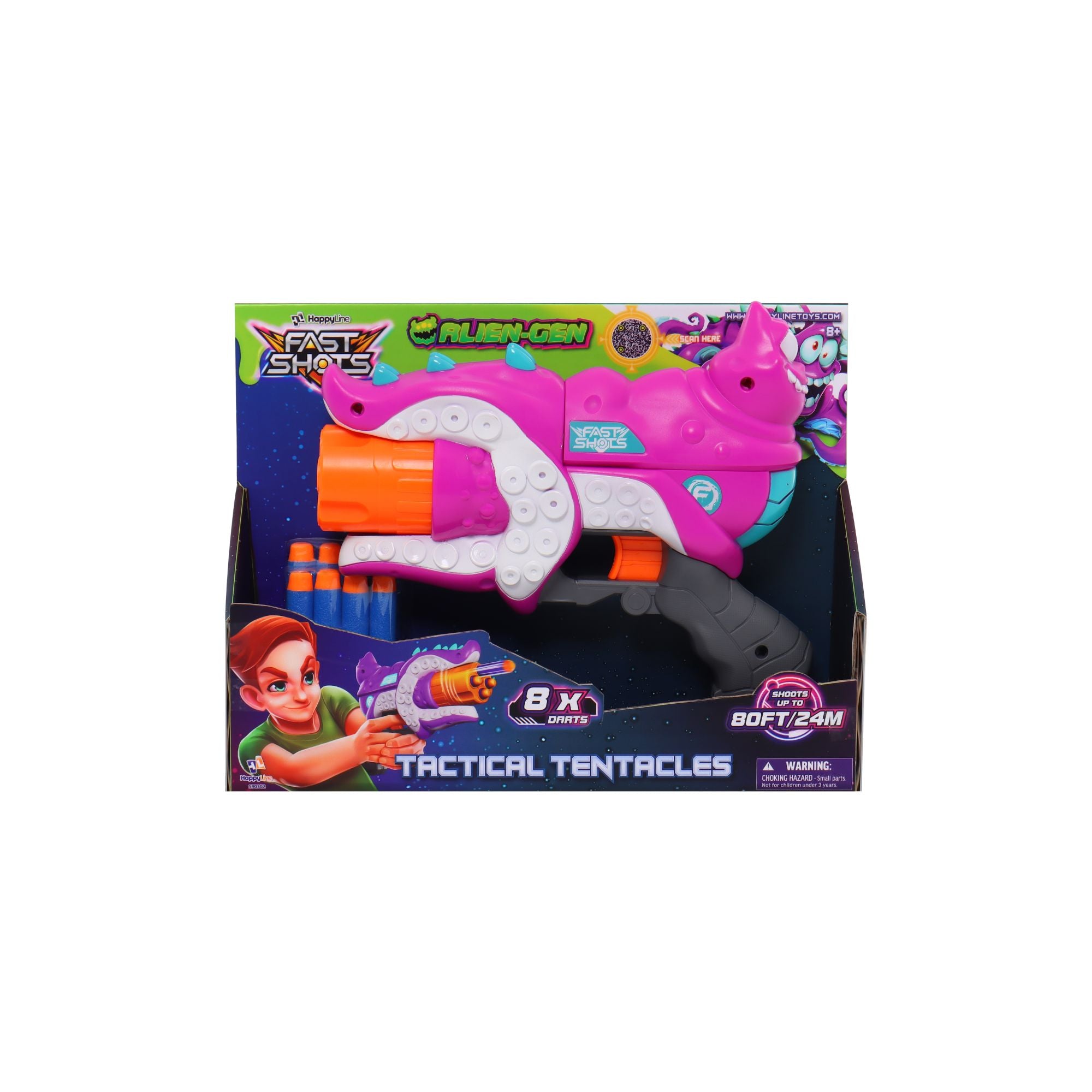 Hot Sale! Fast Shots Alien Gen Tactical Tentacles Foam Dart Blaster for Indoor & Outdoor Battles