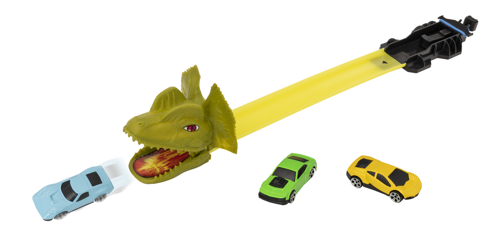 Teamsterz Dino Attack Playset: 3 Diecast Cars Included