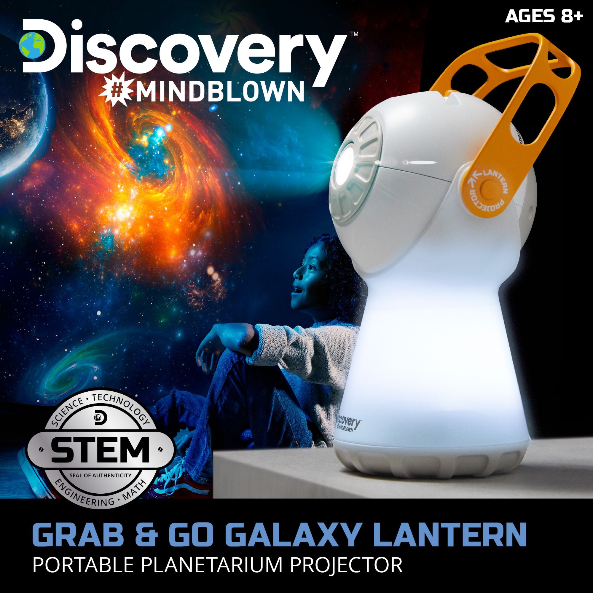 Hot! Discovery Grab & Go 2-in-1 Galaxy Lantern for Kids