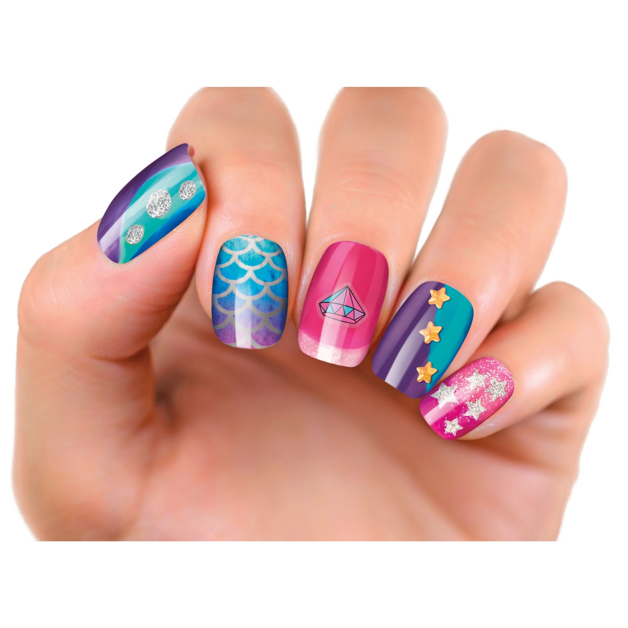 Cra-Z-Art Shimmering Glitter Nail Design Kit with Lit Nail Dryer