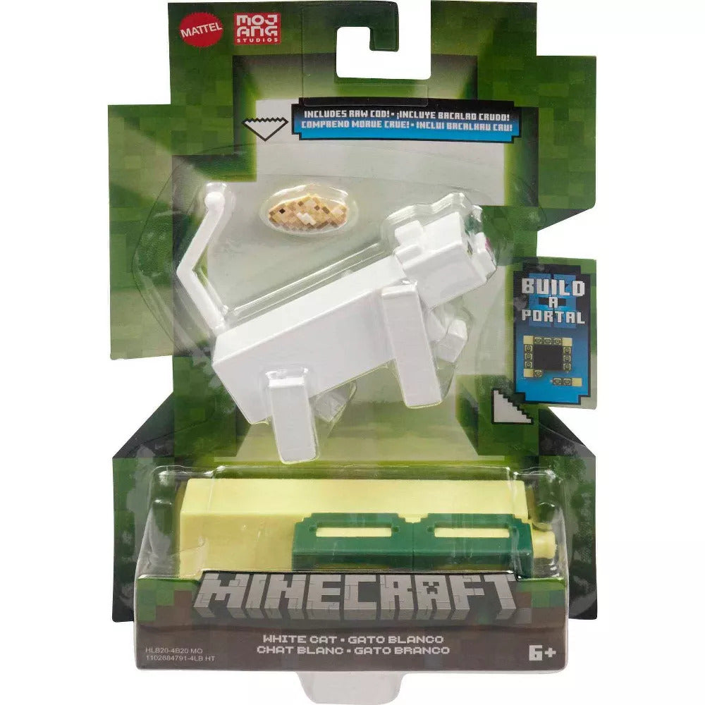Hot! Minecraft White Cat Build - A - Portal Figure