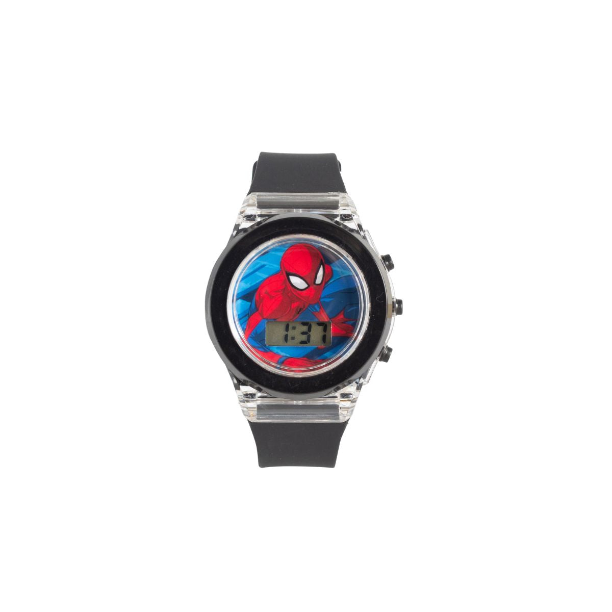 Hot! Spider - Man Themed Digital Light - Up Watch for Kids 6+