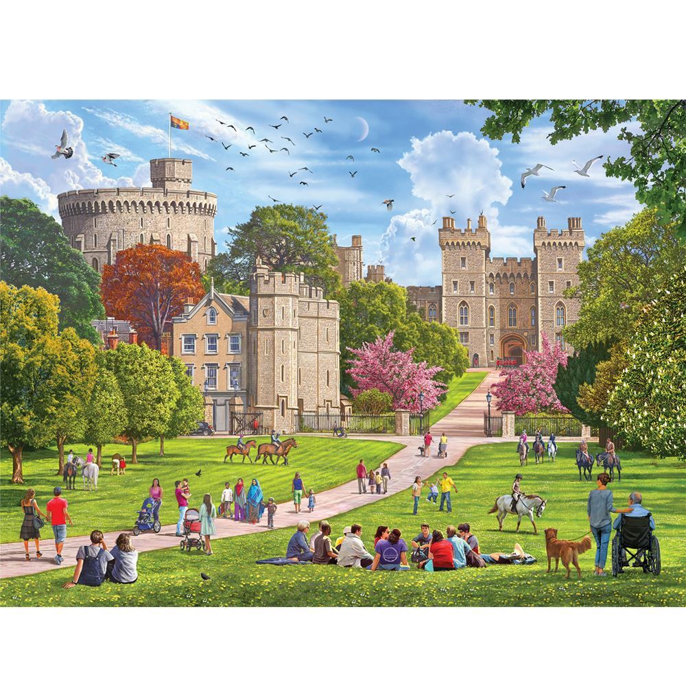 ROYAL RESIDENCE 1000-Piece High - Quality Jigsaw Puzzle of Windsor Castle