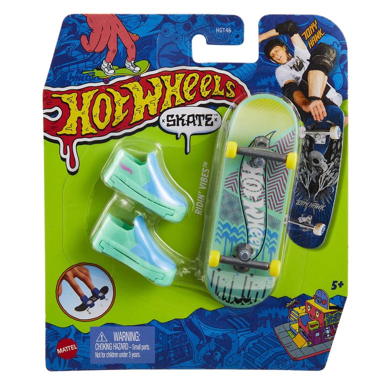 Hot Wheels Skate Single Fingerboard Pack - Abstrakt 3/5 Ridin' Vibes Design
