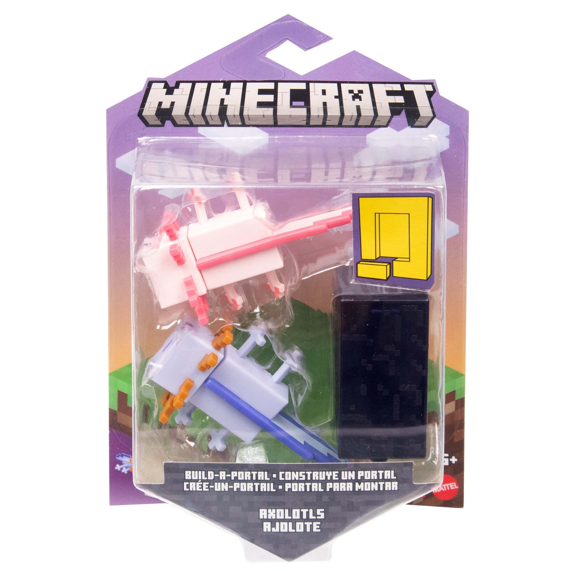 Hot Sale! 3.25 - inch Minecraft Axolotls Build - A - Portal Action Figure
