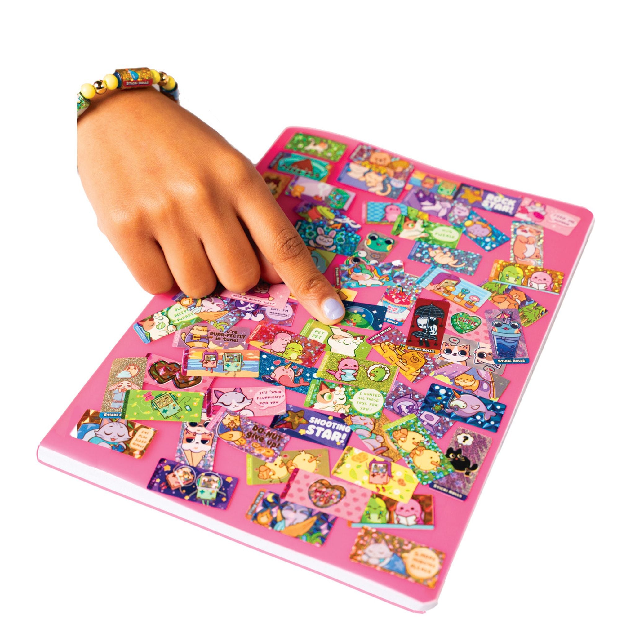 Single Pack of Sticki Rolls Sticki Bands: Wearable, Shareable Sticker Bracelets
