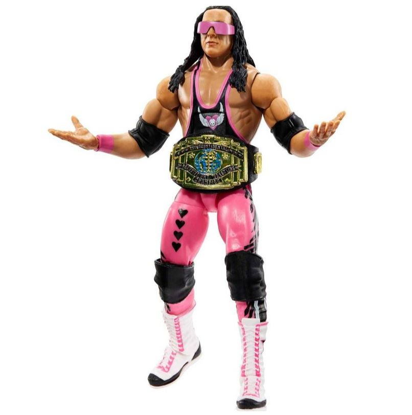 Hot Sale! WWE Elite Collection Series 94 Bret 'Hit Man' Hart Action Figure for Fans and Collectors