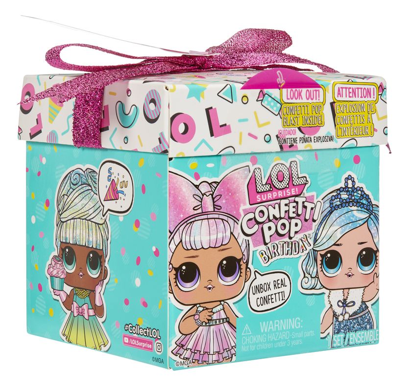 L.O.L. Surprise! Confetti Pop Birthday Dolls - 1 Pack, Great for Collectors and Kids