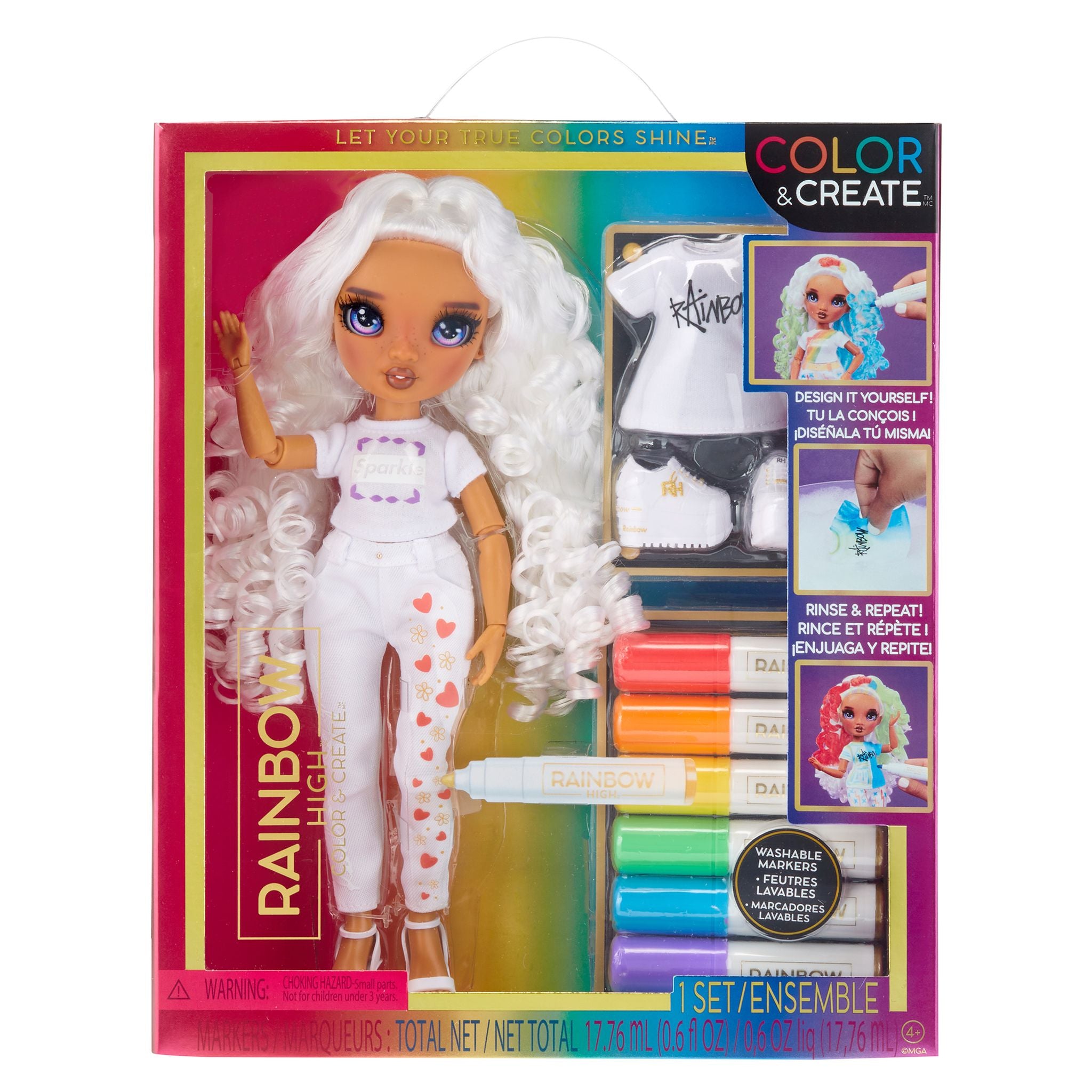 Rainbow High Purple - Eyed Fashion Doll: Colour & Create Now!