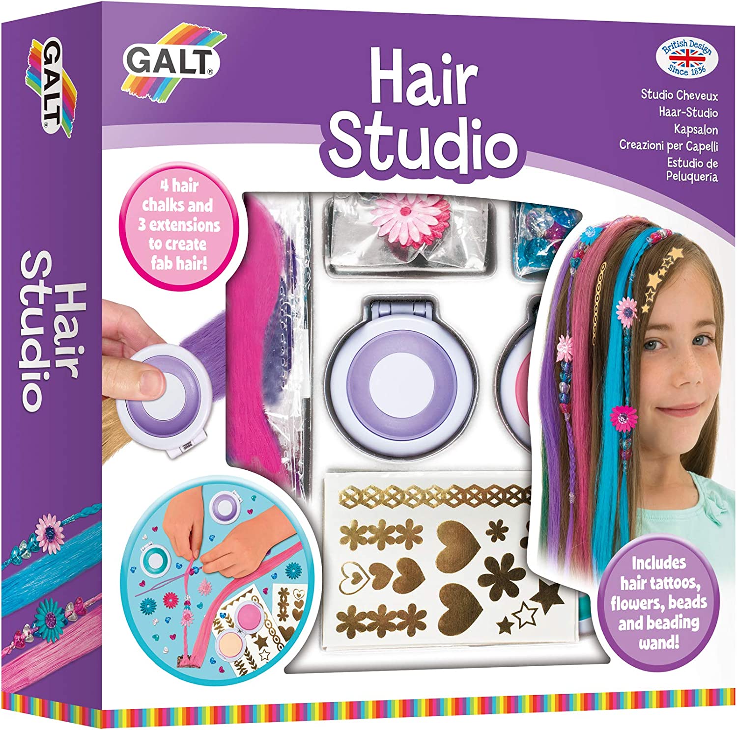 GALT Creative Hair Studio Set for Fun DIY Hair Styling