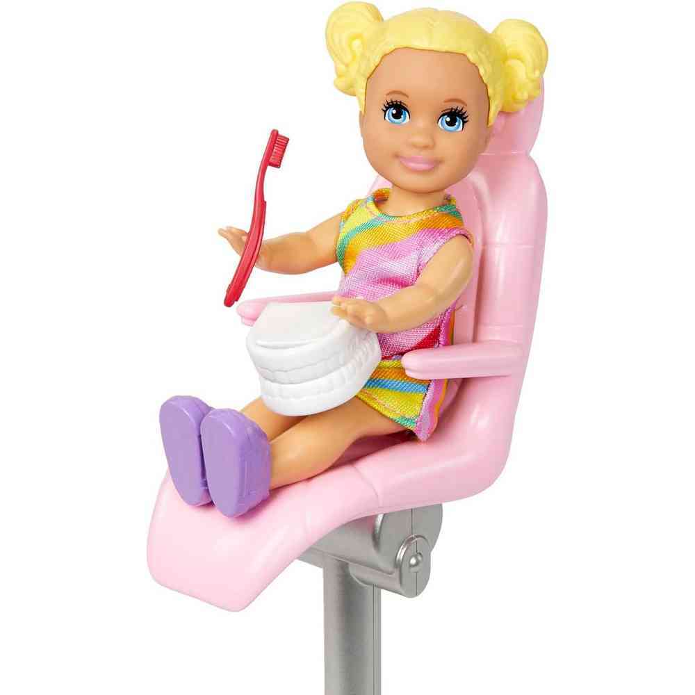Hot Sale! Barbie Brunette Dentist Career Doll and Playset for Kids' Pretend Play