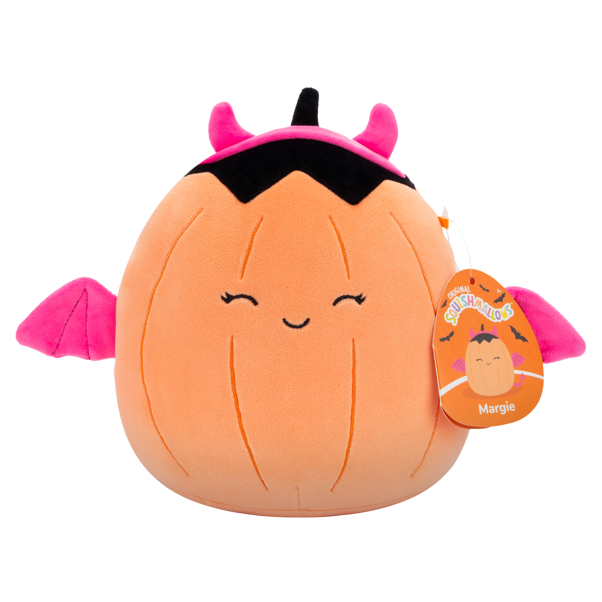 7.5-Inch Pastel Orange Pumpkin Margie Squishmallows for Halloween Season